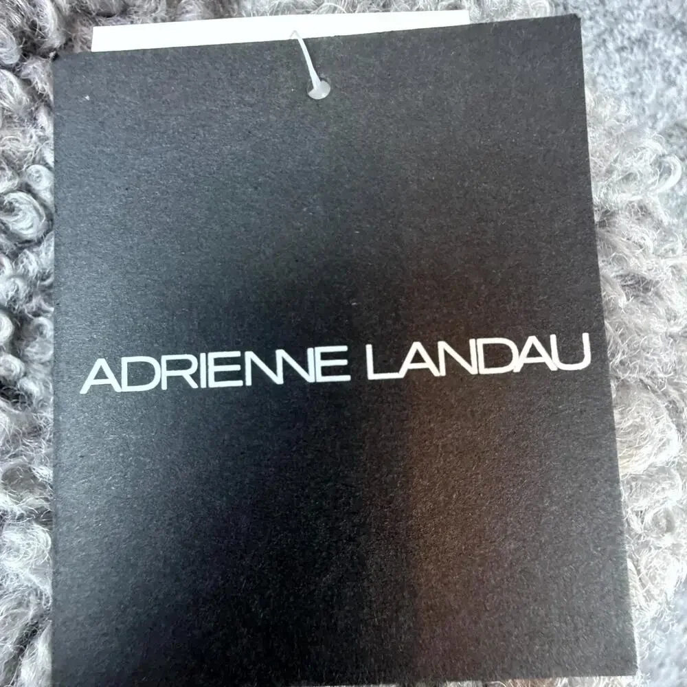 Adrienne Landau Infinity Faux Fur Muffler Scarf‎ Womens One Size Gray Soft Cozy